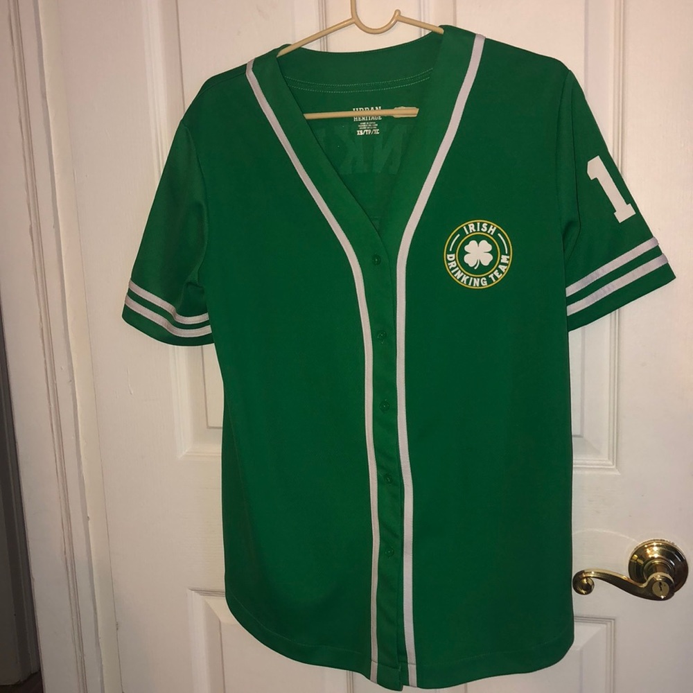 St. Patrick’s Day button down top